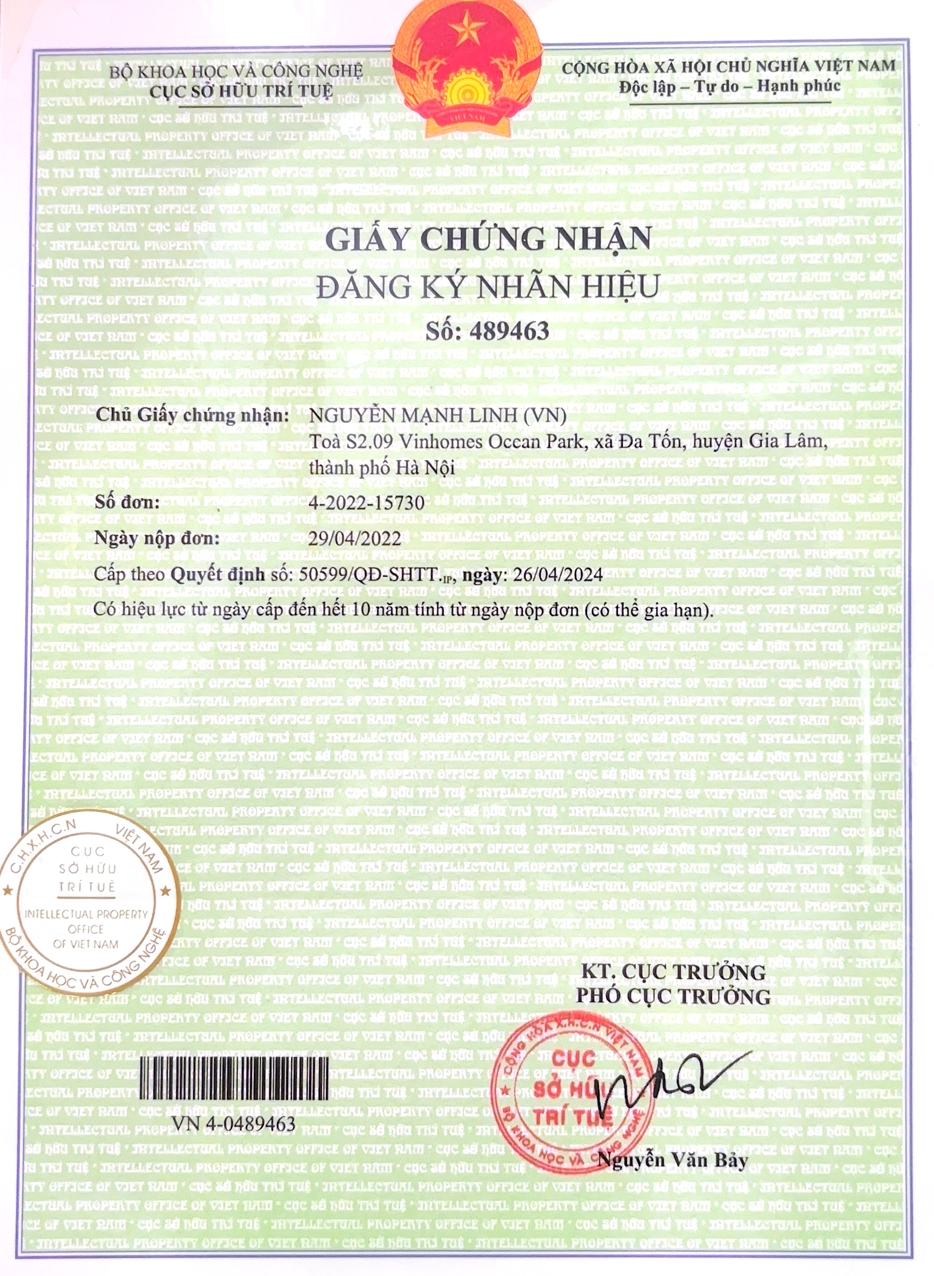 Sản phẩm Linh khí